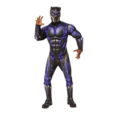 Obrázek Rubie&#039;s Marvel: Avengers 4 Deluxe Purple Battle Black Panther kostým pro dospělé, vícebarevné