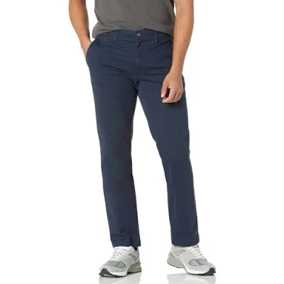 Obrázek Amazon Essentials Pánské ležérní strečové chino kalhoty s úzkým střihem, námořnická modrá, 33W / 28L