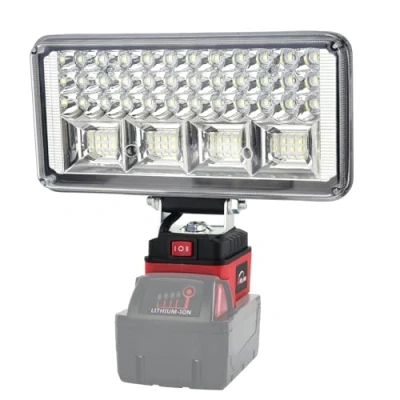 Obrázek AUTOJARE Akumulátorová Lampa pro Milwaukee m18 18 V 90 W bezdrátové LED pracovní svítidlo 7500 LM přenosné reflektory staveniště opravy automobilů, domácí osvětlení, kempování, rybaření