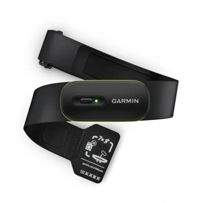 Obrázek Garmin HRM 600 hrudní pás pro měření přesných údajů o tepové frekvenci a HFV, krocích, rychlosti vzdálenosti, výdrž baterie až 2 měsíce s nabíjecí baterií, velikost M XL