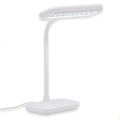 Obrázek Briloner Svítidla LED lampa na psací stůl, denní světlo 6500 kelvinů, 800 lumenů, hrdlo lampy otočné a otočné, 7,5 W, bílá