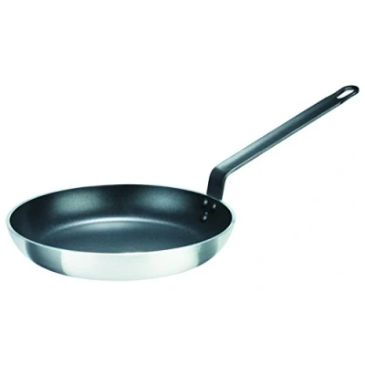 Obrázek GSW 860765 Gastro Tradiční Lyoner pánev na smažení bez víka, hliník, stříbrná/černá, 32 cm
