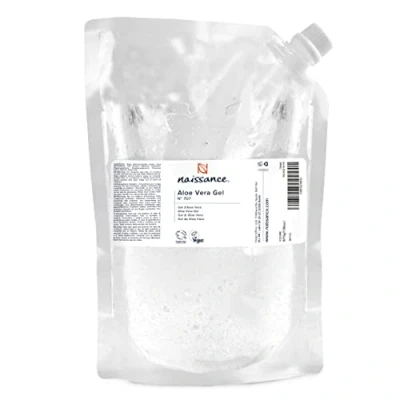 Obrázek Naissance Gel Aloe Vera (č. 707) 870 g čistý, přírodní, veganský pro vlasy, obličej, pokožku, oči, nohy, nehty, tělo, kosmetiku doplňovací balení, péče, psy, masáž