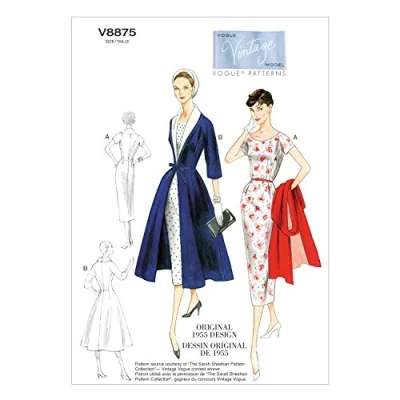 Obrázek V8875 Vogue střihová předloha pro šití, elegantní, Nositelka, módní