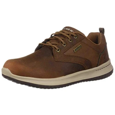 Obrázek Skechers Pánské Delson Antigo Oxfords, Dark Brown Leather