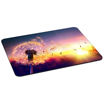 Obrázek PEDEA Gaming a Office podložka pod myš 350 x 280 mm se sešitými okraji protiskluzovou spodní stranou, dandelion