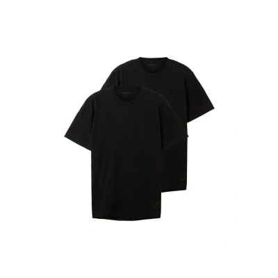Obrázek TOM Tailor IM Doppelpack Jednoduché tričko, Muži, Velikost: Medium, Black