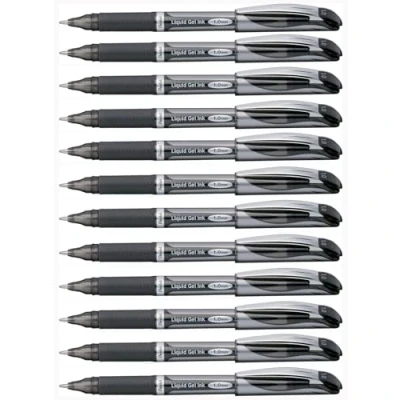 Obrázek Pentel BL60 pro A gelová kuličkové pero Energel s víčkem 1,0 mm, 12 kusů, černá