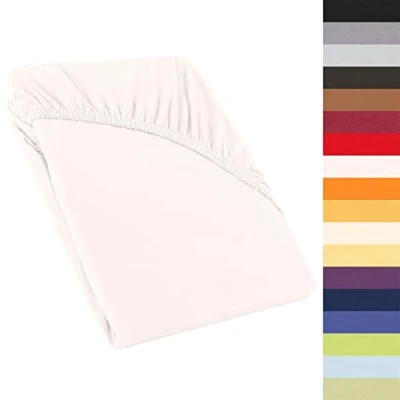 Obrázek prostěradlo na topper, napínací prostěradlo, kontinentální postel, jersey z bavlny, pro postele, 160 g/m2, CelinaTex Perla, toppery