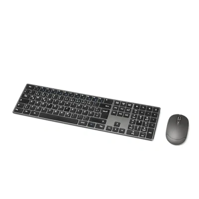 Obrázek Amazon Basics Klávesnice a myš, bezdrátová, nabíjecí, ultratenká, tichý doraz, s numerickým blokem, (tj. rozložení není zaručena), černá