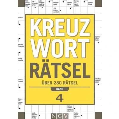 Obrázek Kreuzworträtsel Band 4: Über 280 Rätsel I Perfektes Geschenk für Rätselfreunde und Denksport Begeisterte