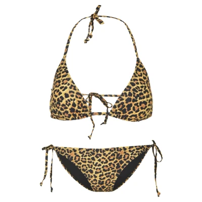 Obrázek Urban Classics Ladies Animal SET Bikiny, Ženy, Velikost: Large, Yellow/black