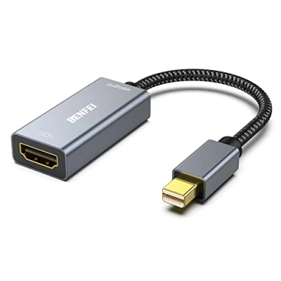 Obrázek BENFEI Active Mini DisplayPort (Thunderbolt 2) auf HDMI Adapter 4K@60Hz, Unidirektional Computer Monitor Für MacBook Pro Air Mac Microsoft Surface 3/4