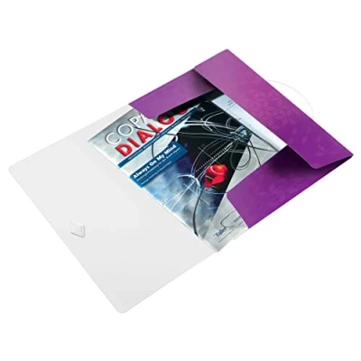 Obrázek Leitz 45990062 desky s napínáky wow, A4, PP, fialové