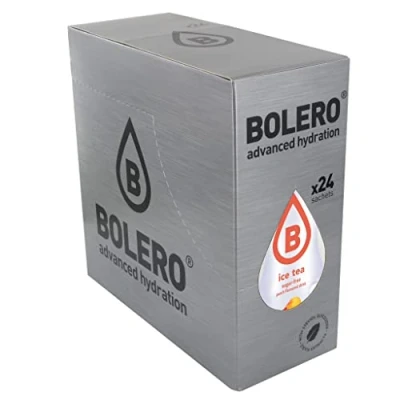Obrázek Bolero ICE TEA PEACH 24 x 8 g I osvěžující prášek bez cukru slazený stevií vitamin C zdravý nápoj, který doporučuje diabetici příchuť broskvového ledového čaje