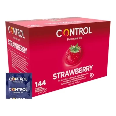 Obrázek CONTROL STRAWBERRY Kondome mit Erdbeergeschmack 144 Stück
