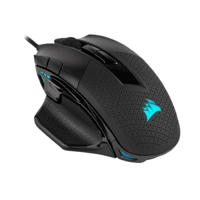 Obrázek CORSAIR NIGHTSWORD RGB Wired Tunable FPS/MOBA herní myš 18 000 DPI 10 programovatelných tlačítek váhový systém kompatibilní s iCUE PC, Mac, PS5, PS4, Xbox černá