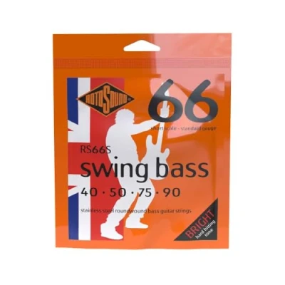 Obrázek Rotosound Struny z ušlechtilé oceli pro basy, kulatý drát, krátká mensura, standardní tloušťka 40 50 75 90