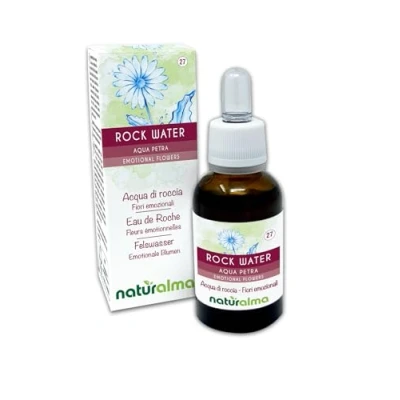 Obrázek Rock water nebo skalní voda (Aqua Petra) Bachovy květy Naturalma kapky 30 ml tekutý extrakt bez alkoholu Květinové esence Vegan a