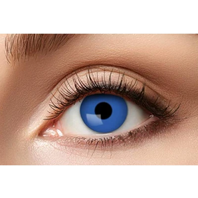 Obrázek Zoelibat Eyecatcher 84063141 628 barevné kontaktní čočky, 1 pár, na 12 měsíců, modrá, karneval, masopust, Halloween