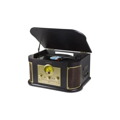 Obrázek Technaxx 4755 Nostalgie Bluetooth digitalizátor desek All in One TX 103 od LPs a audio kazet hnědý