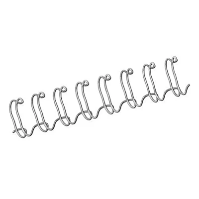Obrázek Fellowes 54454 drátěná vazba A4, 14 mm, stříbrná, 100 kusů