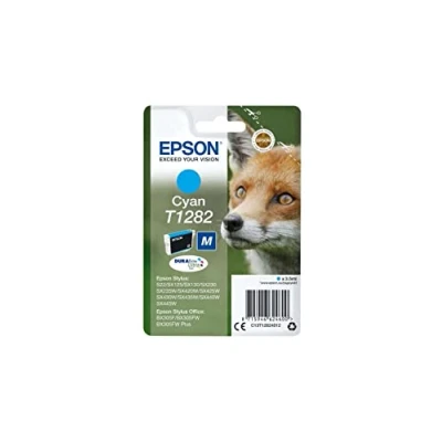 Obrázek Epson Originální T1282 inkoust liška, S22 SX125 SX420W BX305F BX305FW SX130 SX440W SX435 SX235W, (cyan)
