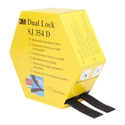 Obrázek 3M Dual Lock SJ354D, opakovaně použitelný upevňovací systém silné, znovu použitelné spojení plastů (polypropylen, polyethylen), kritické laky 2 x 25 mm 5 m, tloušťka: 5,7 (balení 1 ks), 10 m