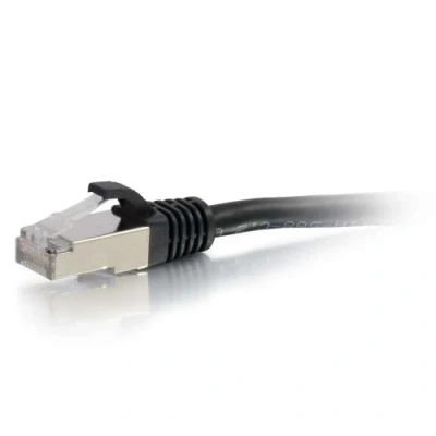 Obrázek C2G Legrand Cat6 Ethernet Kabel, snagless geschirmtes Cat6a Patchkabel, schwarzes Netzwerk 9 m, STP 1 Stück, 00823