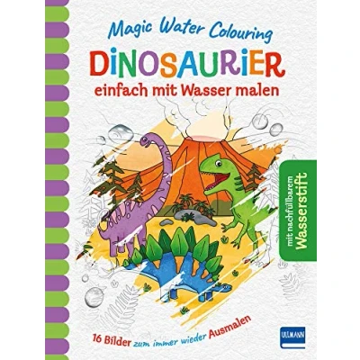 Obrázek Magic Water Colouring Dinosaurier: einfach mit Wasser malen (16 Wassermalbilder + Wassertankstift)