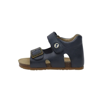 Obrázek Falcotto BEA Sandalen aus Leder mit Schnalle und Klettverschluss, blau 25