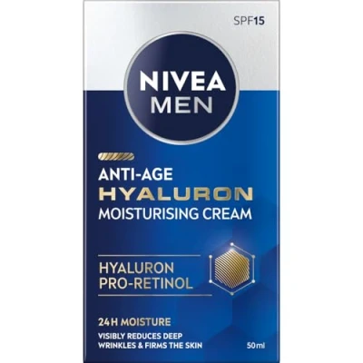 Obrázek NIVEA MEN Hyaluron Anti Age Faltencreme mit Hyaluronsäure für Männer 50ml
