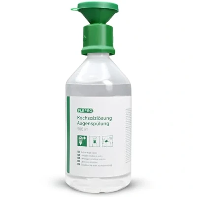 Obrázek oční oplach 250 ml NaCl 0,9 fyziologický roztok Lahev na mytí očí Eye wash sprcha sterilní pro prostředek s roztokem soli lázeň