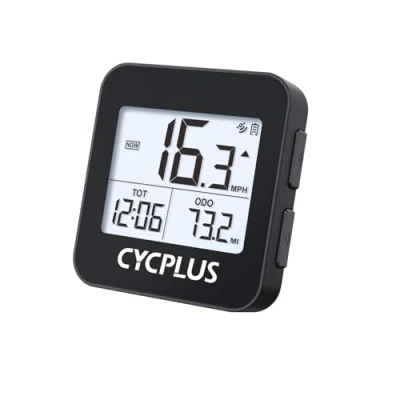 Obrázek CYCPLUS GPS cyklopočítač bezdrátový tachometr IPX6 vodotěsný počítadlo kilometrů, jízda na kole G1