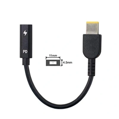 Obrázek JSER Typ C USB Buchse auf DC Netz PD Ladekabel für Laptop 1820 V (7,9 x 5,4 mm HP)