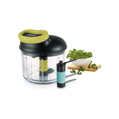 Obrázek Tefal K1321224 Handschere 5 Seconds Engineering, Lame Glace Lace Pilée, Schwarz, Grün, Transparent, 900 ml