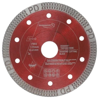 Obrázek PRODIAMANT Diamantový kotouč na dlaždice 125 mm x 22,23 F993 pro dlaždice, porcelánové kameniny, keramické a přírodní kámen řezací extra tenký