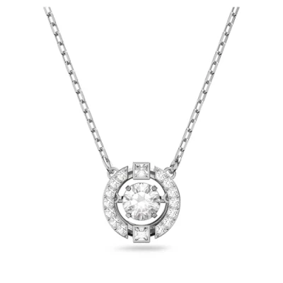 Obrázek Swarovski Kolekce Sparkling Dance Náhrdelníky, Krystaly, rhodiované, zirkon / bílá, Krystal