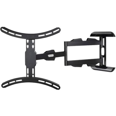 Obrázek Hama Nástěnný držák na televizi otočný, sklopný, ultralehký (32 65 palců TV pro televizory až 25 kg, max. VESA 400 x 400, výsuvný televize vč. hmoždinky Fischer) černý