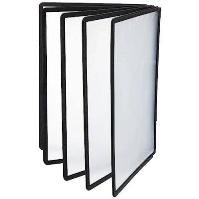 Obrázek Durable Sherpa průhledná tabule A4 s barevným flexibilním rámečkem 10 kusů černá