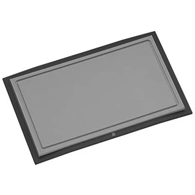 Obrázek WMF Dotykové krájecí prkénko plast 32 x 20 cm, s drážkou na šťávu, kuchyňské šetrné k čepelím, černé