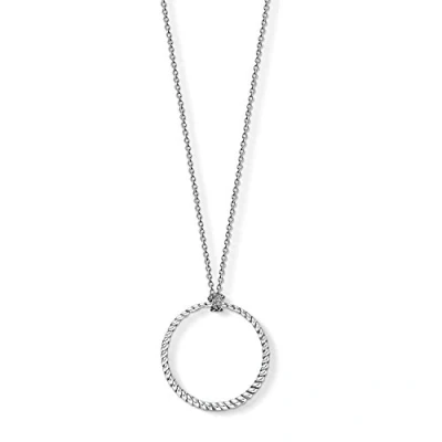 Obrázek Thomas Sabo Stříbrný dámský náhrdelník pro Charms kruh velký X0251 637 21, Sterlingové stříbro, Bez drahokamu