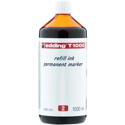 Obrázek Edding plnicí inkoust Usche pro permanentní popisovač, 1000 ml, červená