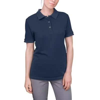 Obrázek HRM dámské Luxury polo I Premium tričko ze 100% bavlny Basic polokošile stálobarevné praní do 60 C kvalitní a udržitelné horní díly, Modrá (námořnická 04 námořnická)
