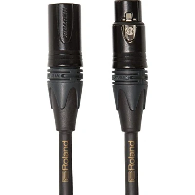 Obrázek Roland Symetrický mikrofonní kabel zlaté série Neutrik XLR konektor, délka: 3 m RMC G10