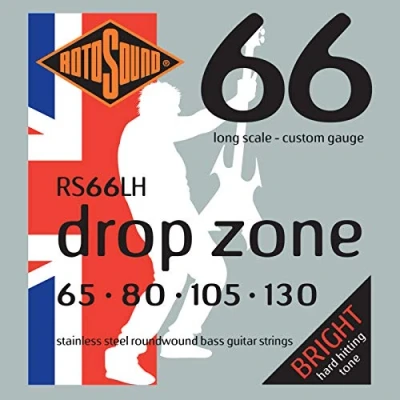 Obrázek Rotosound Struny z ušlechtilé oceli pro basy kulatý drát Custom 65 80 105 130