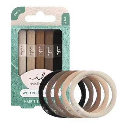 Obrázek invisibobble 5 Haargummis Braun Damen &amp; Mädchen Mocha Brown Zopfgummi Haarschonend Haarband Anti Frizz Ohne Abdruck Stylischer Haargummi für jeden Haartypen Stück