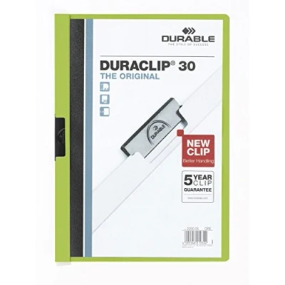 Obrázek Durable Odolný 220005 Svorka na svorky Originální 30 tvrdých fólií (až listů, A4) 25 kusů zelená