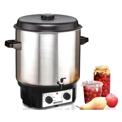 Obrázek ROMMELSBACHER Plně automatický kávovar na svařené víno / zavařovací stroj KA 2004/E, MADE IN GERMANY, 27 litrů 14 sklenic à 1 litr, plynule regulovatelný, odšťavňovací spínač, spínací hodiny,