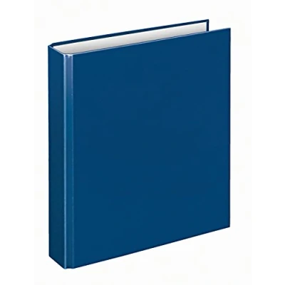 Obrázek VELOFLEX 1153050 Ringbuch Basic, DIN A5, 1 Stück, blau, Füllhöhe 25 mm, Ringordner mit 4 Ring Mechanik, Ordner schmal